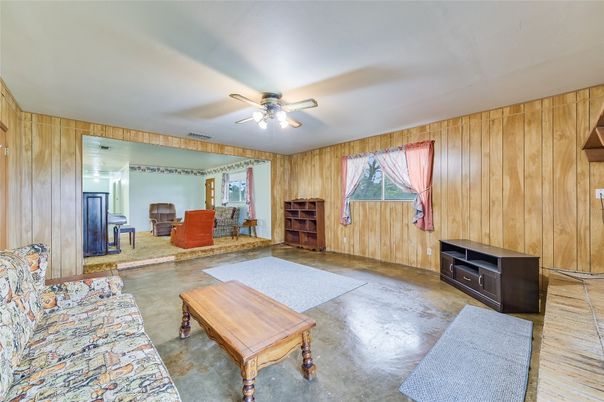 Interior, Living room, Wooden Walls