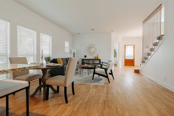 Dining room, Interior, Wood Texture Flooring