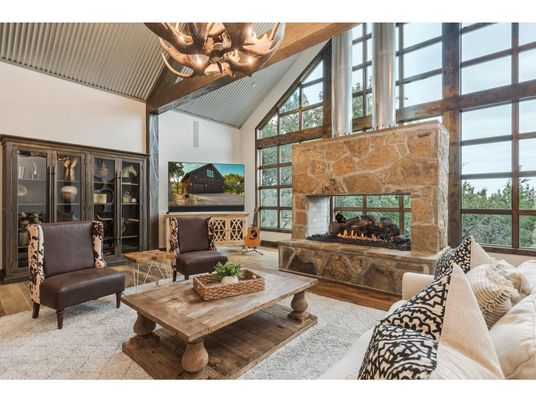 Chandelier, Fireplace, Interior, Living room, Wood Texture Flooring
