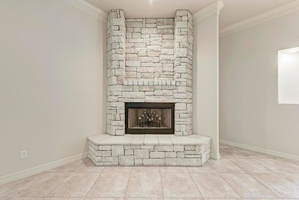 Fireplace, Interior, Stone Walls