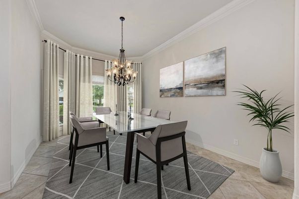 Chandelier, Dining room, Interior