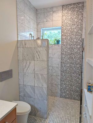 Bathroom, Interior, Marble Walls