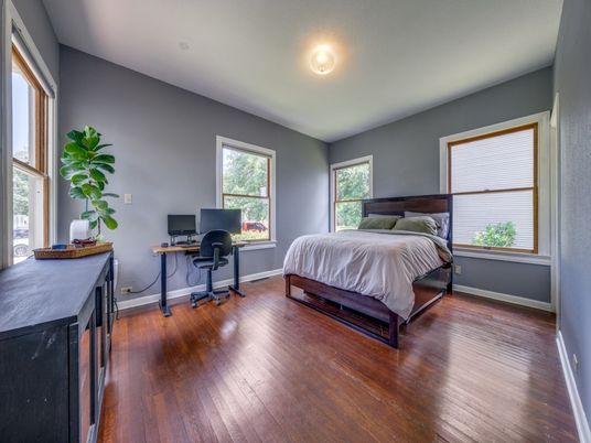 Bedroom, Home Office, Interior, Wood Texture Flooring