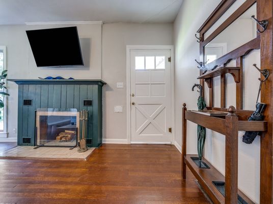 Fireplace, Interior, Wood Texture Flooring