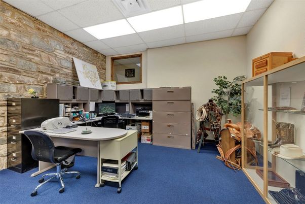 Home Office, Interior, Kitchen, Stone Walls