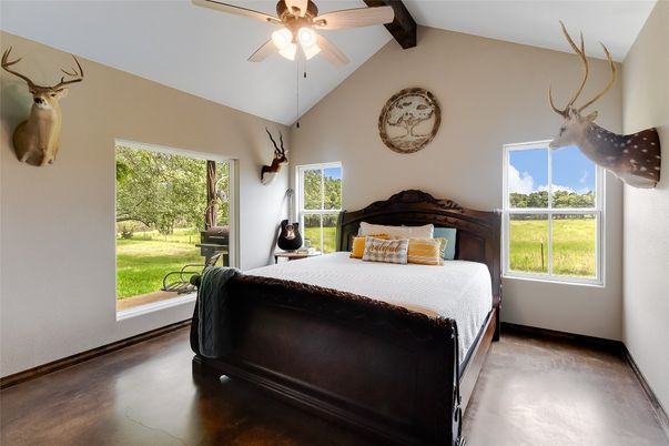 Bedroom, Interior, Wooden Beams