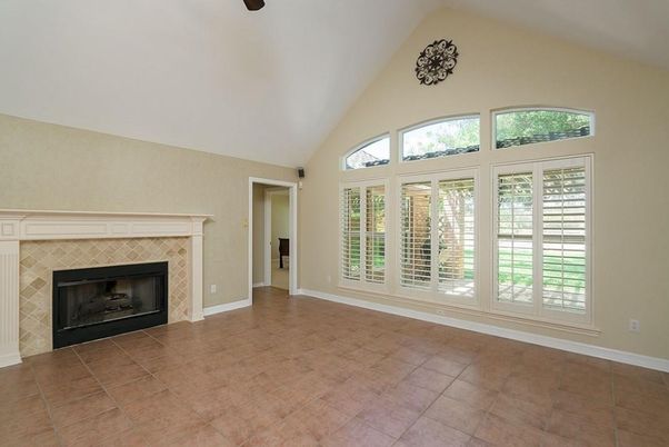 Empty room, Fireplace, Interior
