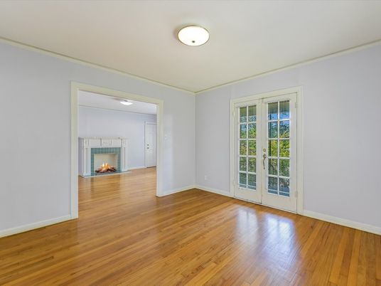 Empty room, Fireplace, Interior, Wood Texture Flooring