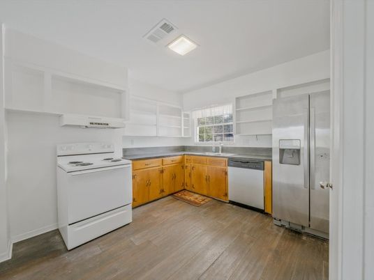 Interior, Kitchen, Wood Texture Flooring