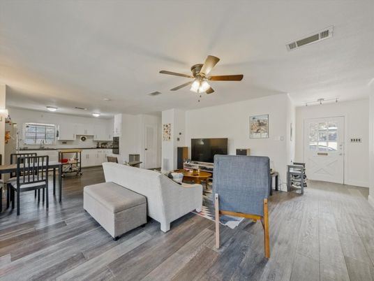 Dining room, Interior, Kitchen, Living room, Wood Texture Flooring