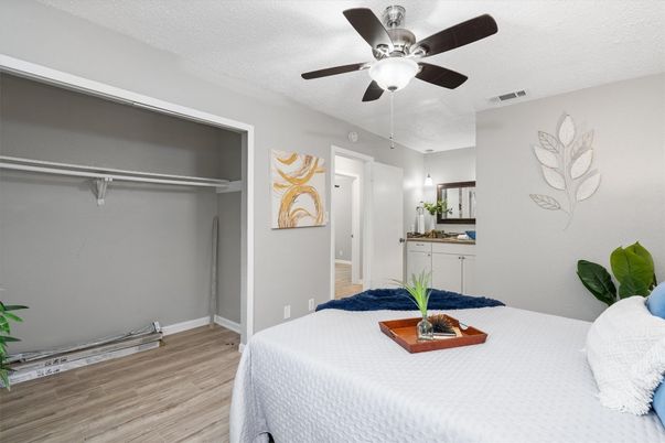 Bedroom, Interior, Wood Texture Flooring