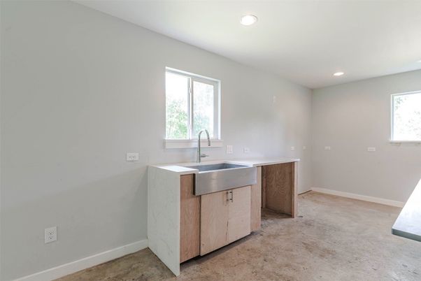 Empty room, Interior, Kitchen, Recessed Lighting