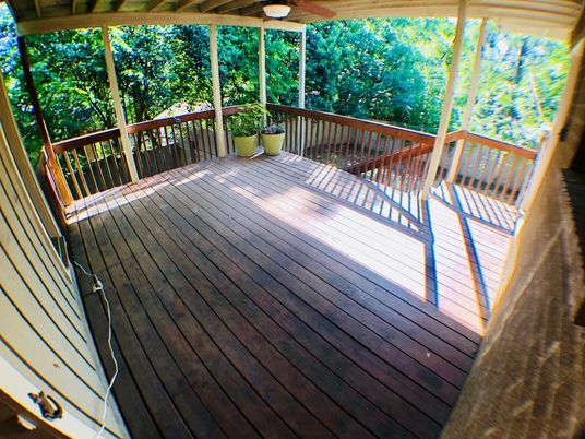 Exterior, Wood Texture Flooring