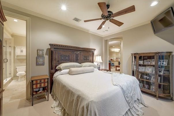 Bedroom, Interior, Recessed Lighting