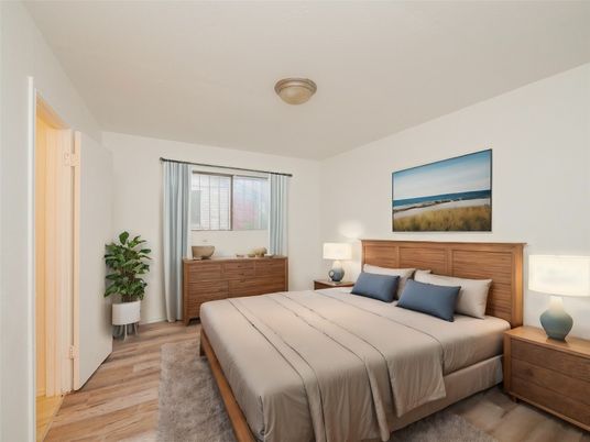 Bedroom, Interior, Wood Texture Flooring