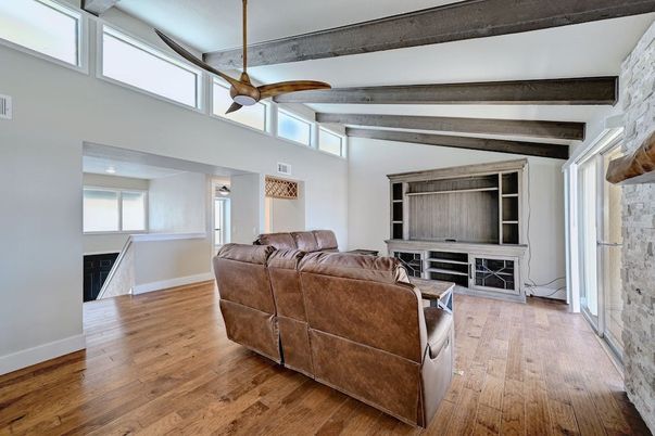 Interior, Living room, Wooden Beams, Wood Texture Flooring