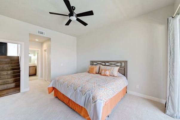 Bedroom, Interior, Recessed Lighting