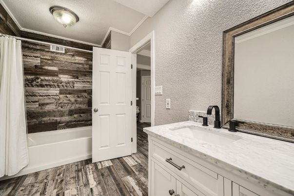 Bathroom, Interior, Wood Texture Flooring, Wooden Walls