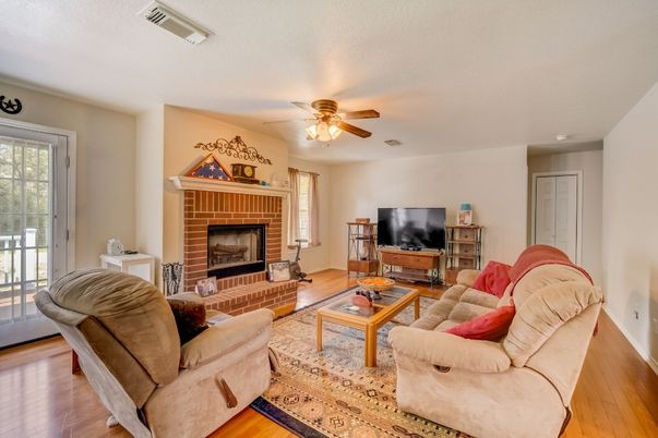 Fireplace, Interior, Living room, Wood Texture Flooring