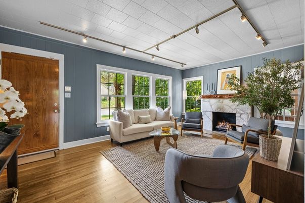 Fireplace, Interior, Living room, Wood Texture Flooring