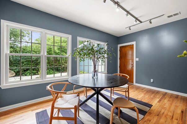 Dining room, Interior, Wood Texture Flooring