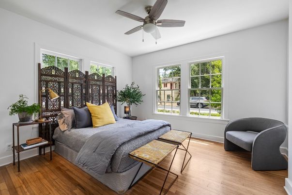 Bedroom, Interior, Wood Texture Flooring