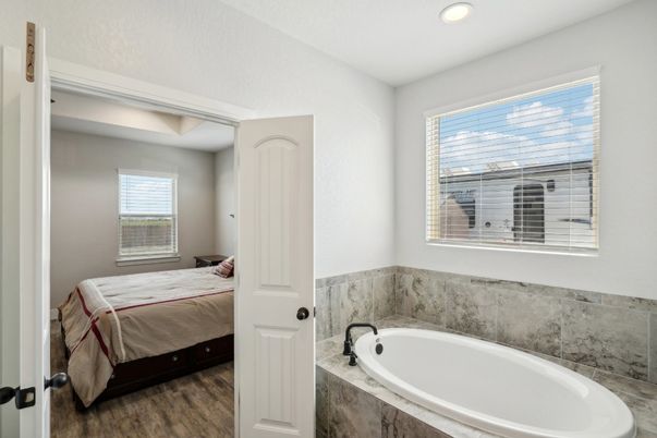 Bathroom, Bedroom, Interior, Recessed Lighting, Wood Texture Flooring