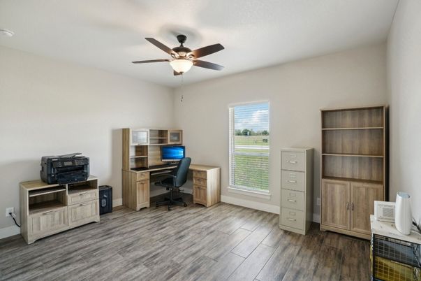 Home Office, Interior, Wood Texture Flooring