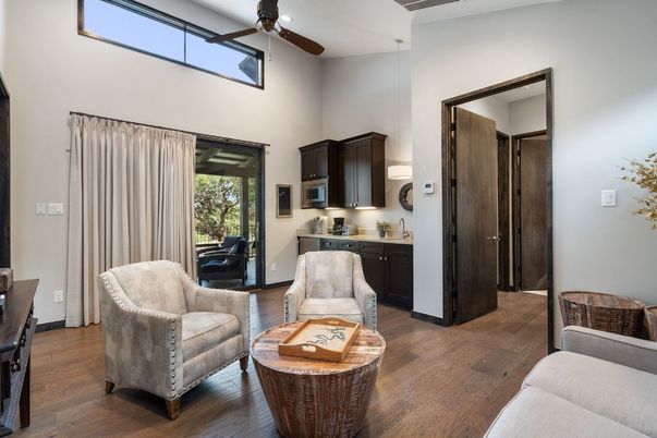 Interior, Kitchen, Living room, Pendant Lights, Recessed Lighting, Wood Texture Flooring