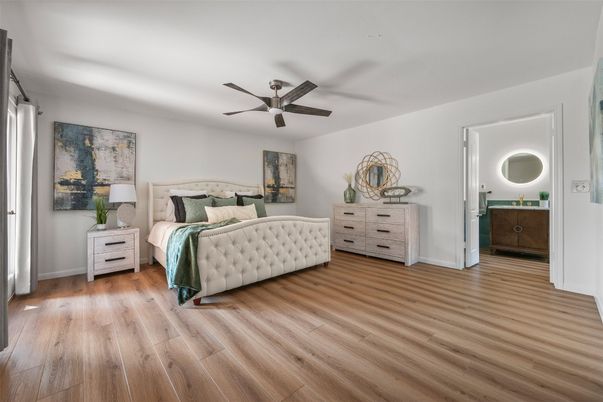Bedroom, Interior, Wood Texture Flooring