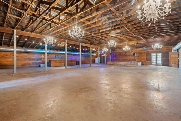Chandelier, Interior, Stone Walls, Wooden Beams