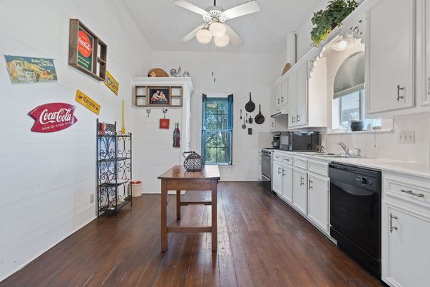 Interior, Kitchen, Wood Texture Flooring