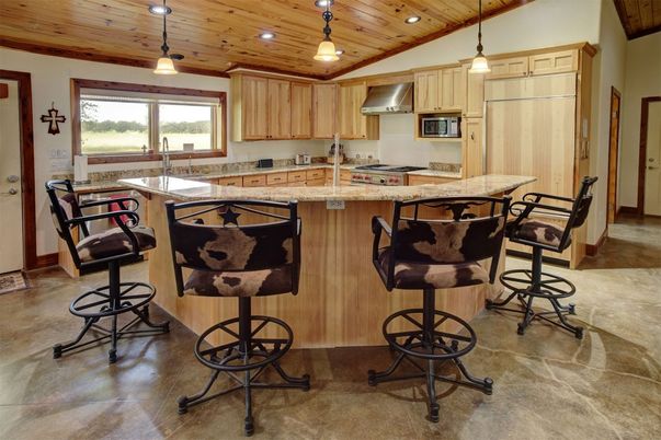 Interior, Kitchen, Pendant Lights, Recessed Lighting, Wooden Ceilings