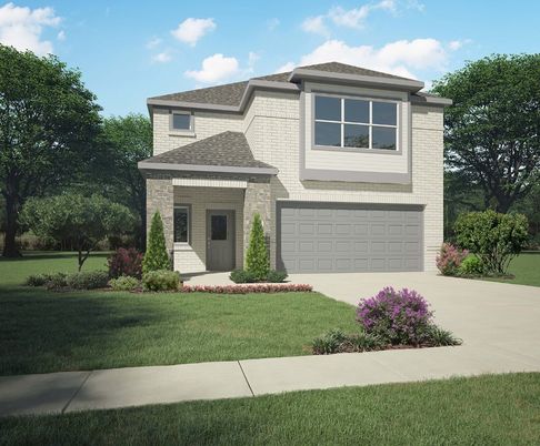 Attached, Exterior, Facade, Brick Traditional