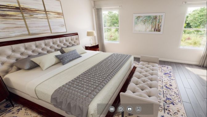 Bedroom, Interior, Wood Texture Flooring