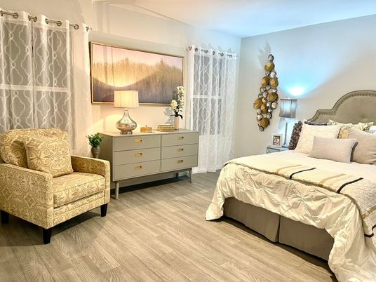 Bedroom, Interior, Wood Texture Flooring
