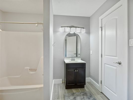 Bathroom, Interior, Wood Texture Flooring