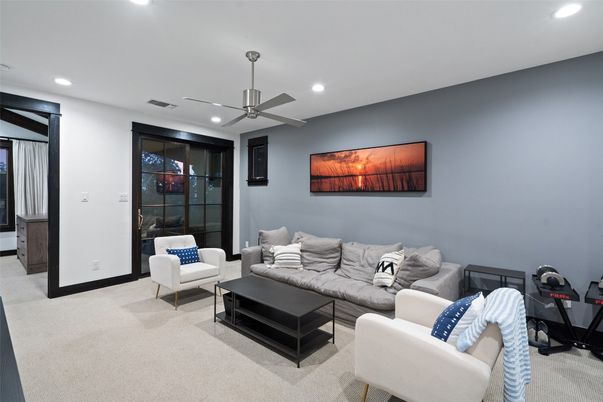 Interior, Living room, Recessed Lighting