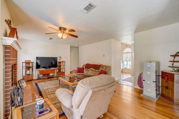 Fireplace, Interior, Living room, Wood Texture Flooring