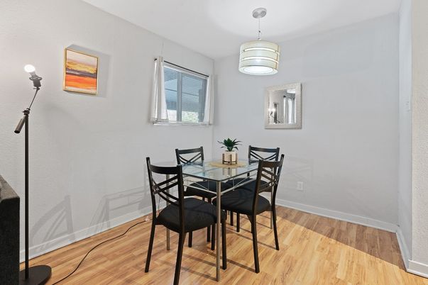 Dining room, Interior, Wood Texture Flooring
