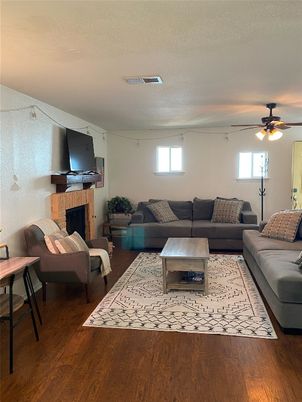 Fireplace, Interior, Living room, Wood Texture Flooring