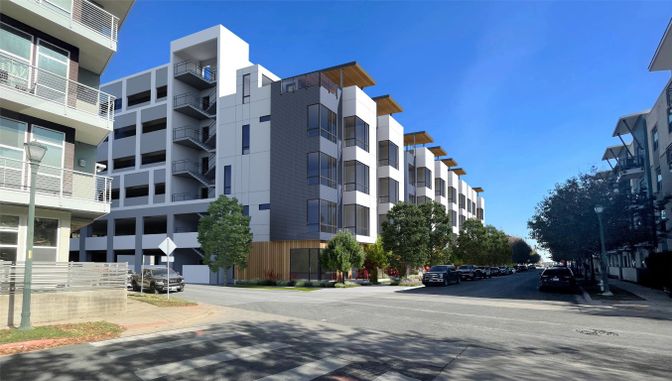 Exterior, Facade, Condo Building