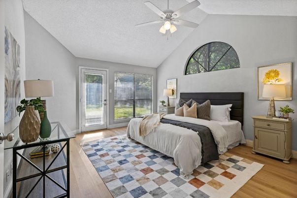 Bedroom, Interior, Wood Texture Flooring