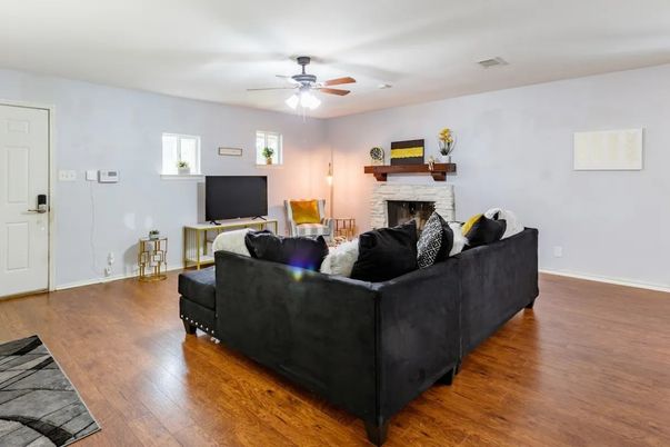 Fireplace, Interior, Living room, Wood Texture Flooring