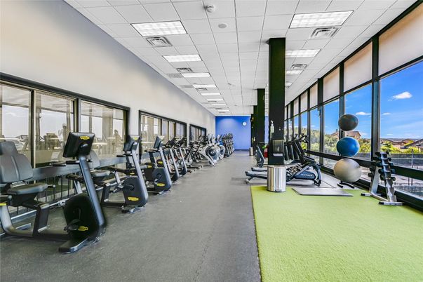 Fitness Equipment, Gym, Interior, Recessed Lighting