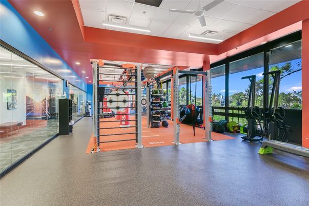 Fitness Equipment, Gym, Interior, Recessed Lighting