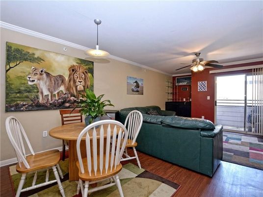 Dining room, Interior, Living room, Pendant Lights, Wood Texture Flooring