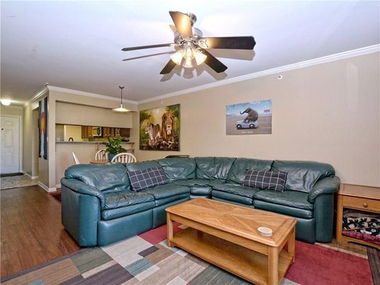 Interior, Kitchen, Living room, Pendant Lights, Wood Texture Flooring