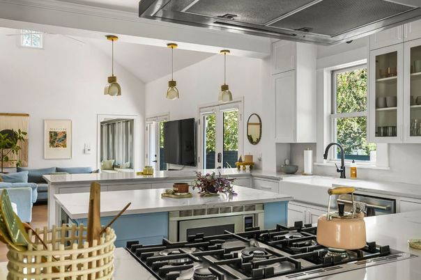 Interior, Kitchen, Pendant Lights, Stainless Steel Appliances
