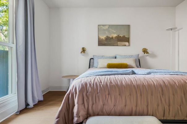 Bedroom, Interior, Wood Texture Flooring